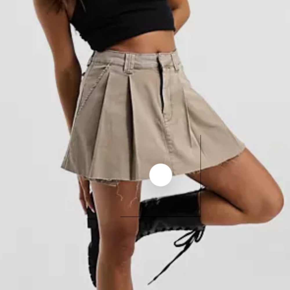 ASOS petite brown mini skirt